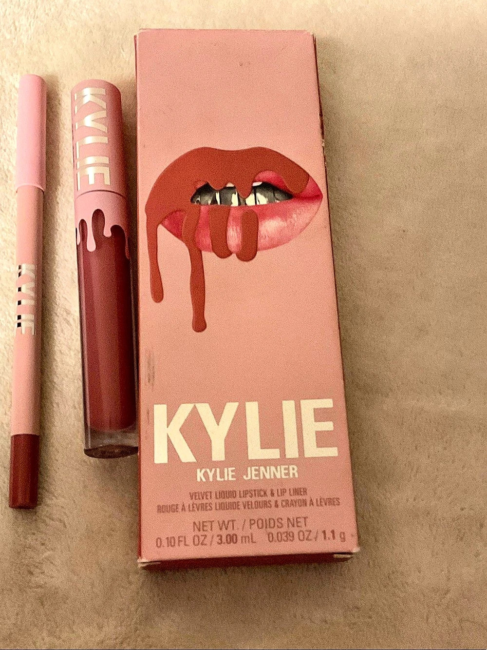Kylie Cosmetics Velvet Lip Kit Harmony Red & Pink NWT